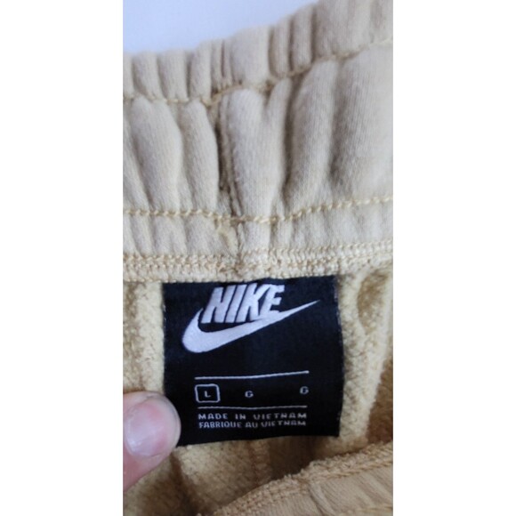VTG Nike Joggers Sweatpants Mens Large Tan 3 Pocket Embroidered Swoosh - Picture 6 of 9